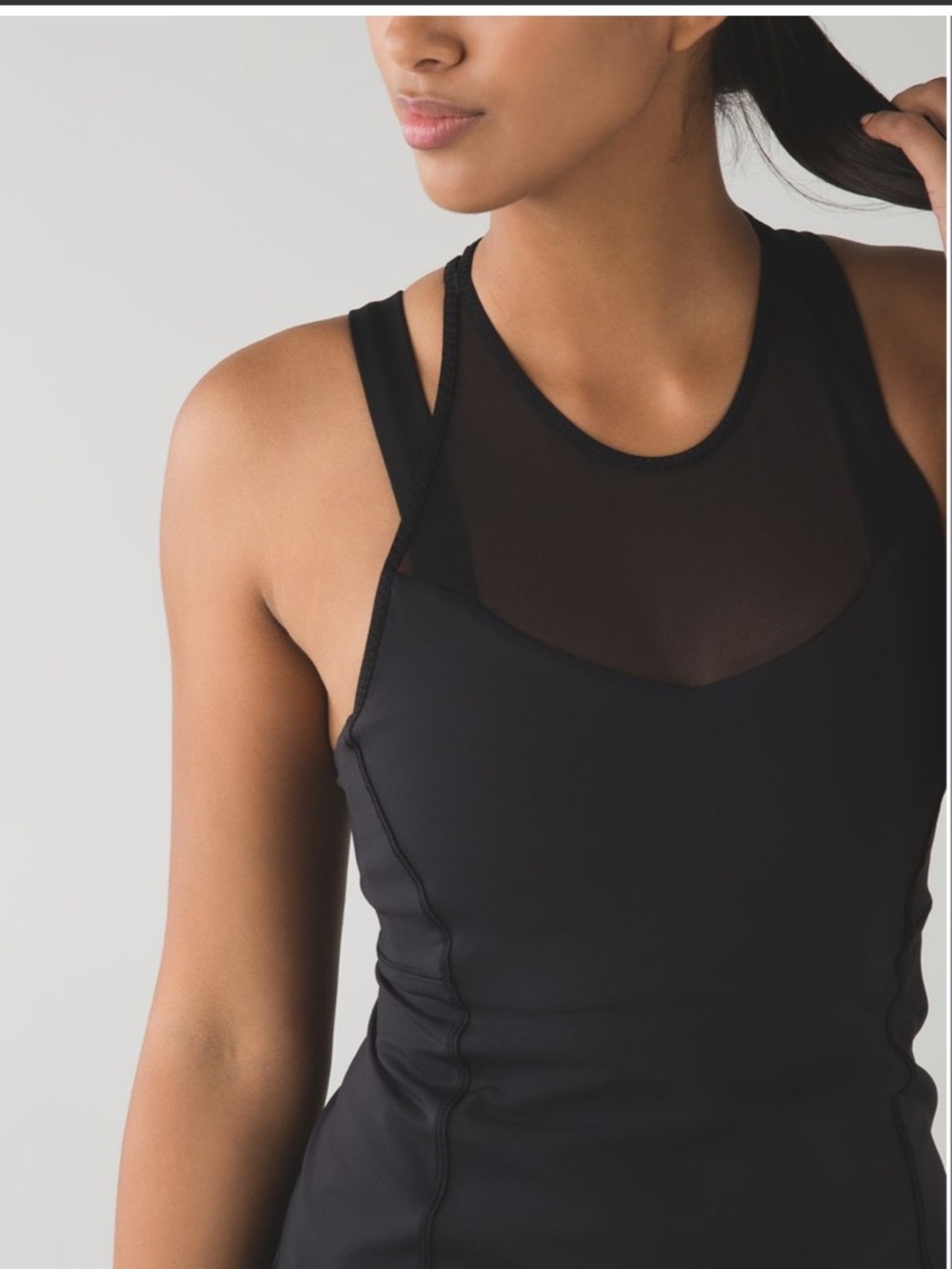 Lululemon Black Running In The City Tank Top Size 6